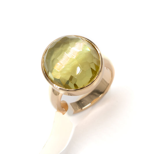 14 Karat Roségold Ring 585 Topas