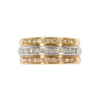 Ring Gold Tricolor 750/18K VS Diamanten