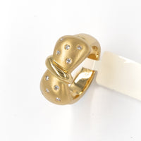 Schleife Diamant Goldring 750