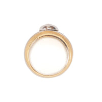 Bicolor Solitär Goldring 750/18K