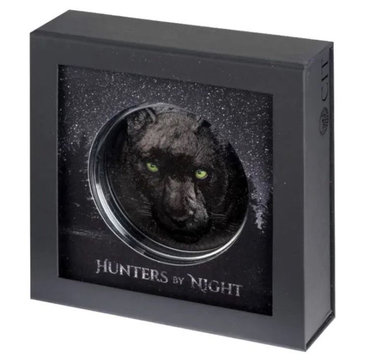 PALAU $ 25 2022 1/2 Kilo Silberjäger bei Nacht - Black Panther