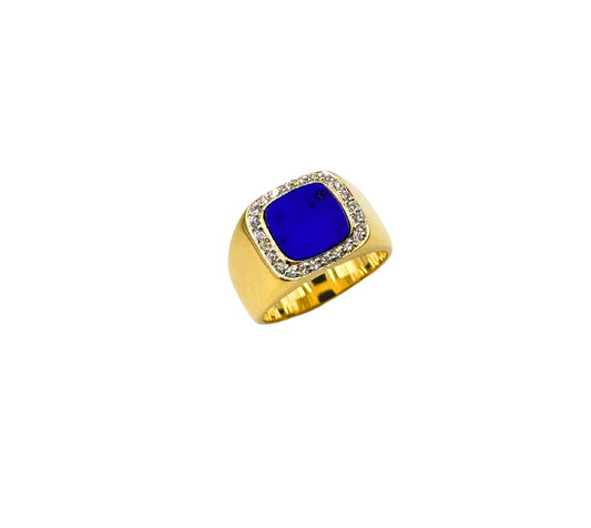 Siegel Gold Ring 750 18K 0,30ct SI/TW 24