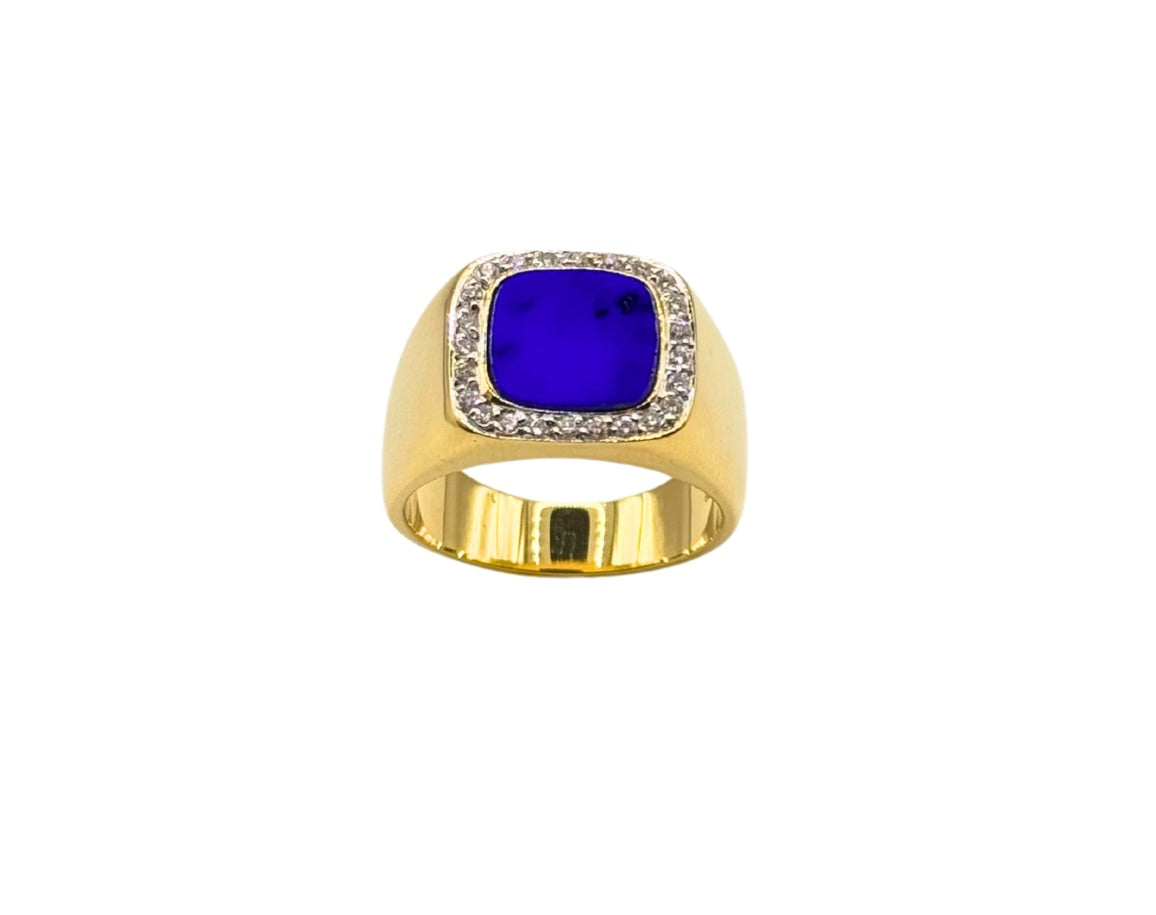 Siegel Gold Ring 750 18K 0,30ct SI/TW 24