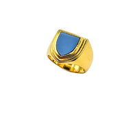 MASSIVER SIEGELRING 750 18K Lagenstein Wappen