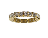 Memoire Ring 18 Karat 750 Gelbgold mit Diamanten 1,86 ct SI/TW