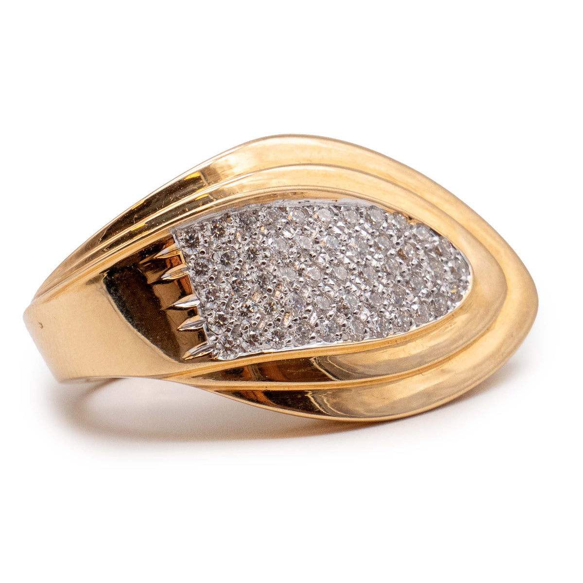 Brillant Cocktail Ring 750 18K 1,15 Carat SI/TW 50