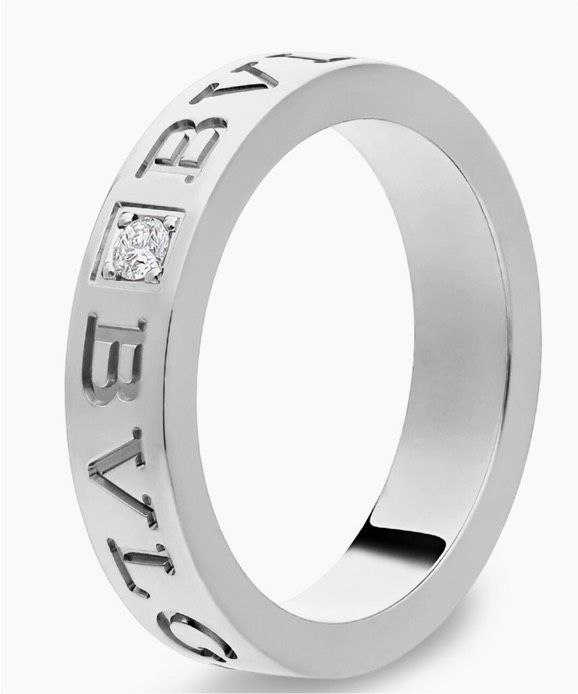 Bulgari Ring Essential 750 18kt Weißgold Diamant BVLGARI
